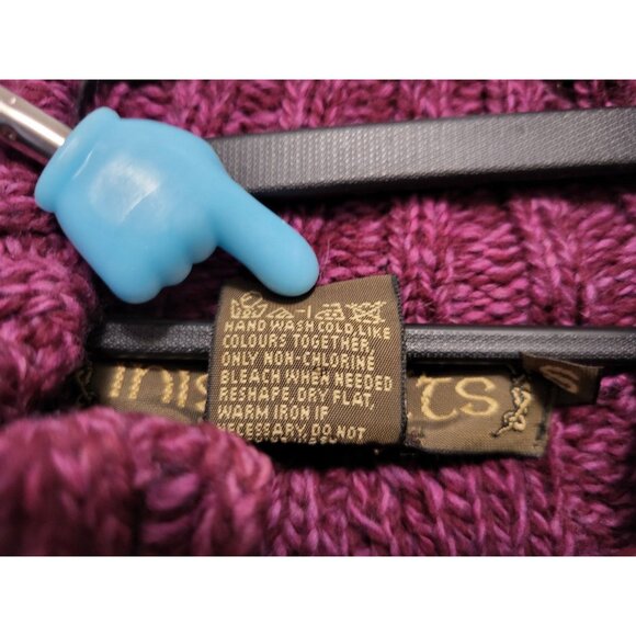 Inis Crafts Merino Wool Aran Cable Knit Zip Cardigan Sweater - Picture 10 of 12